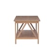 Riverbay Furniture Wooden Coffee Table in Rustic Driftwood