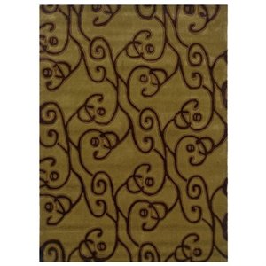 Riverbay Furniture 5' x 7' Hand Tufted Rug in Green