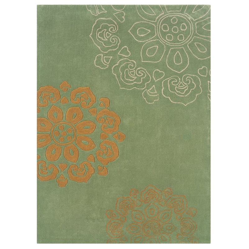 Riverbay Furniture 8' x 10' Hand Tufted Rug in Pale Green