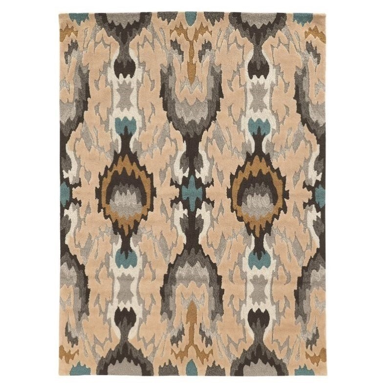 Riverbay Furniture 8' x 10' Hand Tufted Rug in Gray