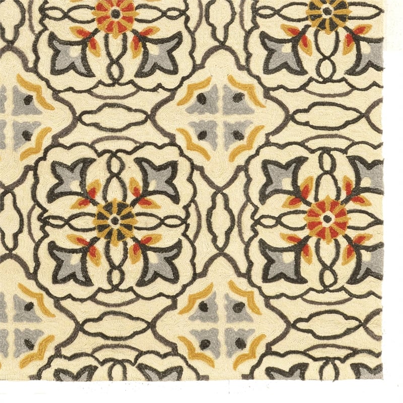 Riverbay Furniture 8' x 10' Hand Tufted Rug in Ivory