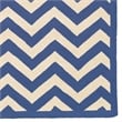 Riverbay Furniture 8' x 10' Hand Hooked Chevron Wool Rug in Navy