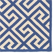 Riverbay Furniture 8' x 10' Hand Hooked Key Wool Rug in Navy