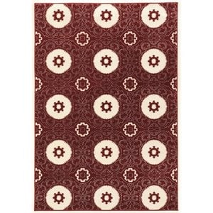 Riverbay Furniture 5'3&quot x 7'6&quot Rug in Red
