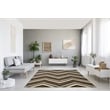 Riverbay Furniture 8' x 10' Chevron Rug in Chocolate and Beige
