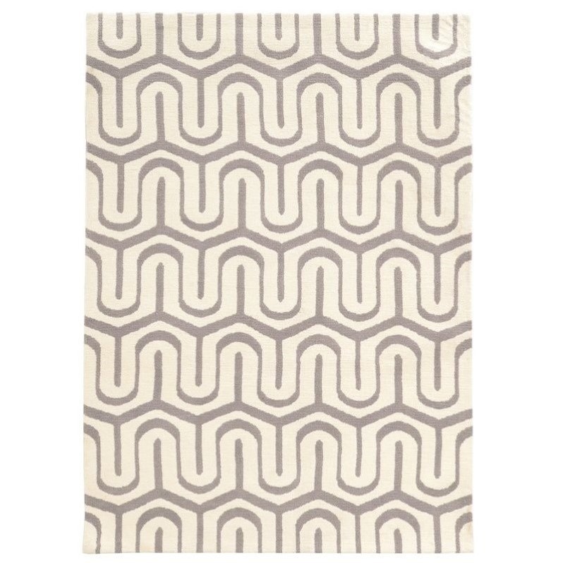 Riverbay Furniture 5' x 7' Hand Tufted Rug in Gray
