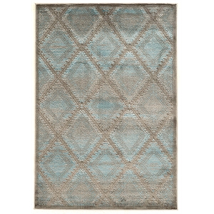 Riverbay Furniture 5' x 7'6&quot Rug in Blue and Black