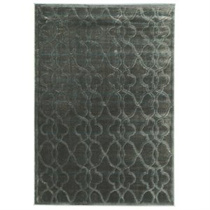 Riverbay Furniture 5' x 7'6&quot Rug in Blue and Black
