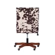 Riverbay Furniture Transitional Fabric Office Chair with Casters in Brown/Walnut