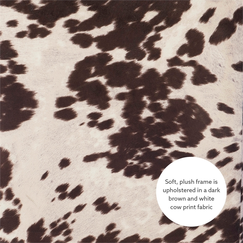 Riverbay Furniture Transitional Fabric Office Chair with Casters in Brown/Walnut