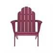 Riverbay Furniture Traditional Wood Outdoor Chair with Arm Rests in Red