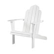 Riverbay Furniture Traditional Wood Outdoor Chair with Arm Rests in White
