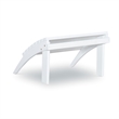 Riverbay Furniture Transitional Wood Outdoor Ottoman in White