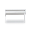 Riverbay Furniture Transitional Wood Outdoor Ottoman in White