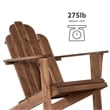 Riverbay Furniture Traditional Wood Outdoor Rocking Chair in Brown