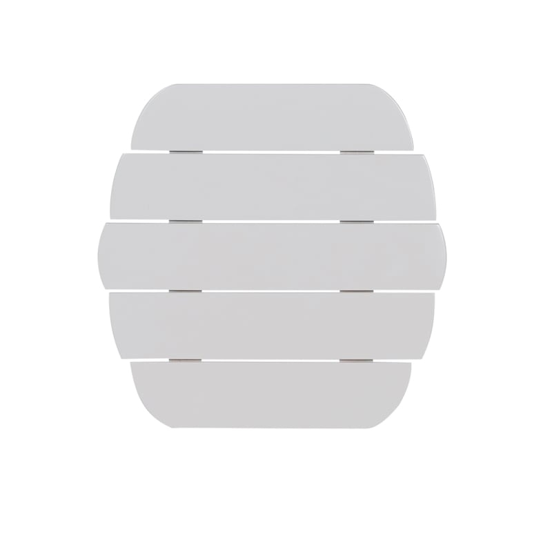 Riverbay Furniture Transitional Wood Outdoor Adirondack Side Table in White