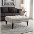 Riverbay Furniture Square Ottoman in Natural
