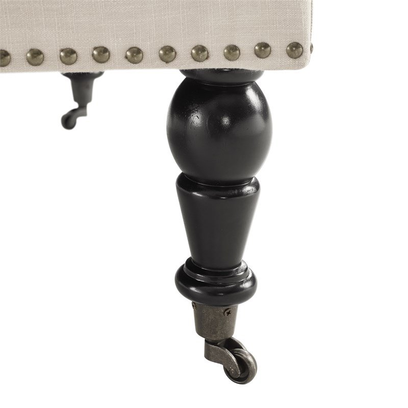 Riverbay Furniture Square Ottoman in Natural