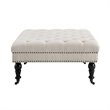 Riverbay Furniture Square Ottoman in Natural