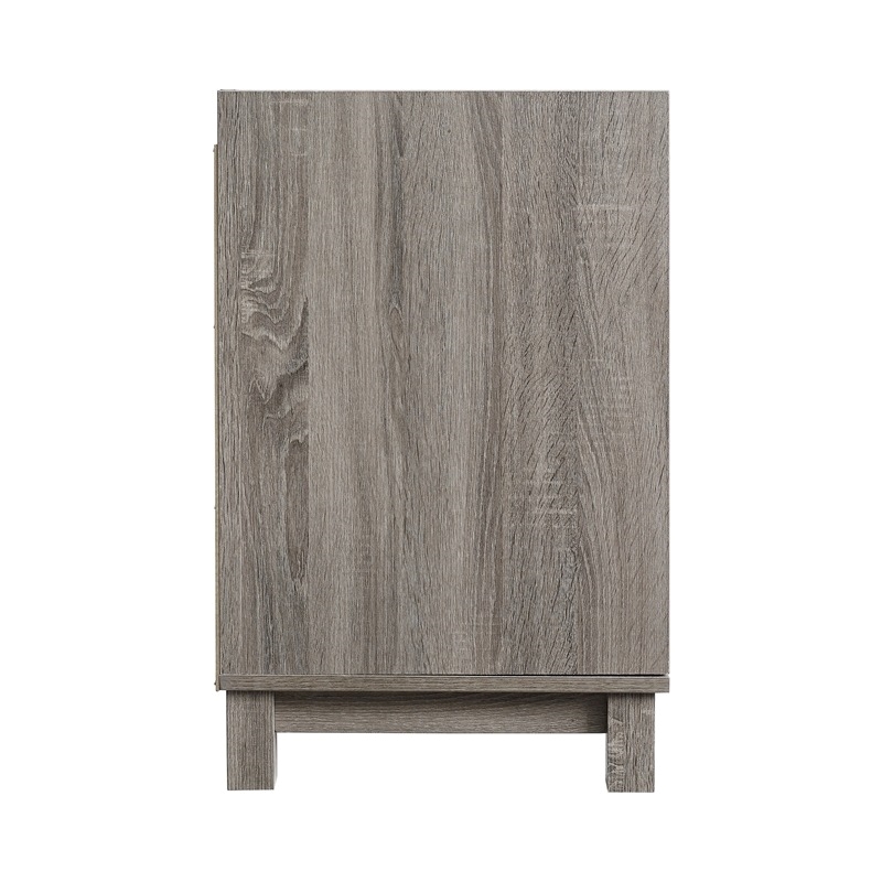 Riverbay Furniture Modern Wood Filing Cabinet with 2 Drawers in Gray