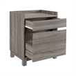 Riverbay Furniture Modern Wood Filing Cabinet with 2 Drawers in Gray