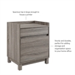 Riverbay Furniture Modern Wood Filing Cabinet with 2 Drawers in Gray