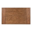 Riverbay Furniture Transitional Wood Desk with 2 Shelves in Brown Stained/Black
