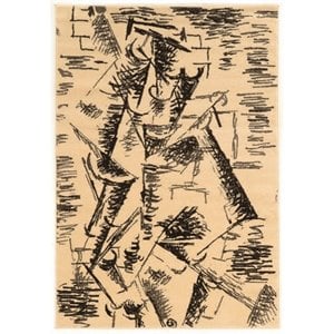 Riverbay Furniture 5' x 7' 6&quot Rug in Cream and Charcoal