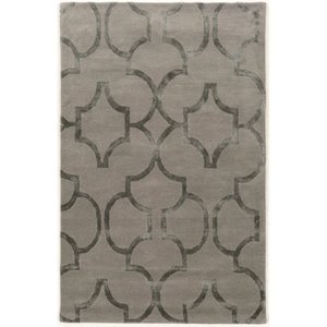 Riverbay Furniture 8' x 11' Hand Tufted Rug in Slate and Slate