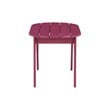 Riverbay Furniture Transitional Wood Outdoor Coffee Table in Red