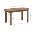 Riverbay Furniture Transitional Wood Outdoor Coffee Table in Brown