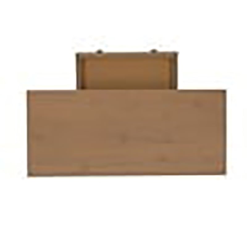 Riverbay Furniture 1 Drawer Transitional Wood Desk in Driftwood Brown