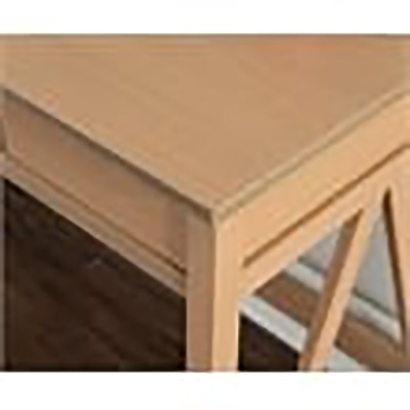 Riverbay Furniture 1 Drawer Transitional Wood Desk in Driftwood Brown