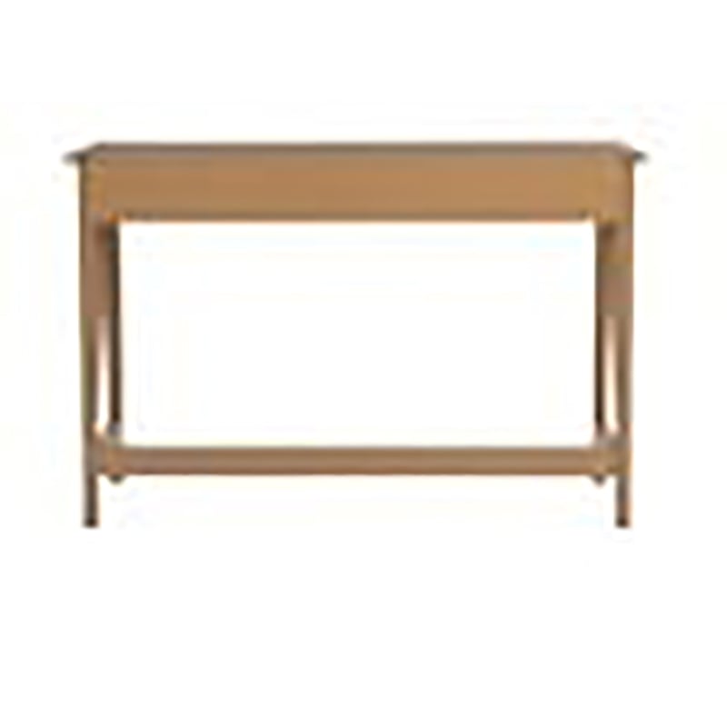 Riverbay Furniture 1 Drawer Transitional Wood Desk in Driftwood Brown