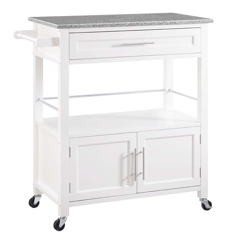 Granite top kitchen cart