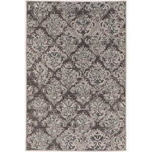 Riverbay Furniture 2' x 3' Power Loomed Rug in Gray