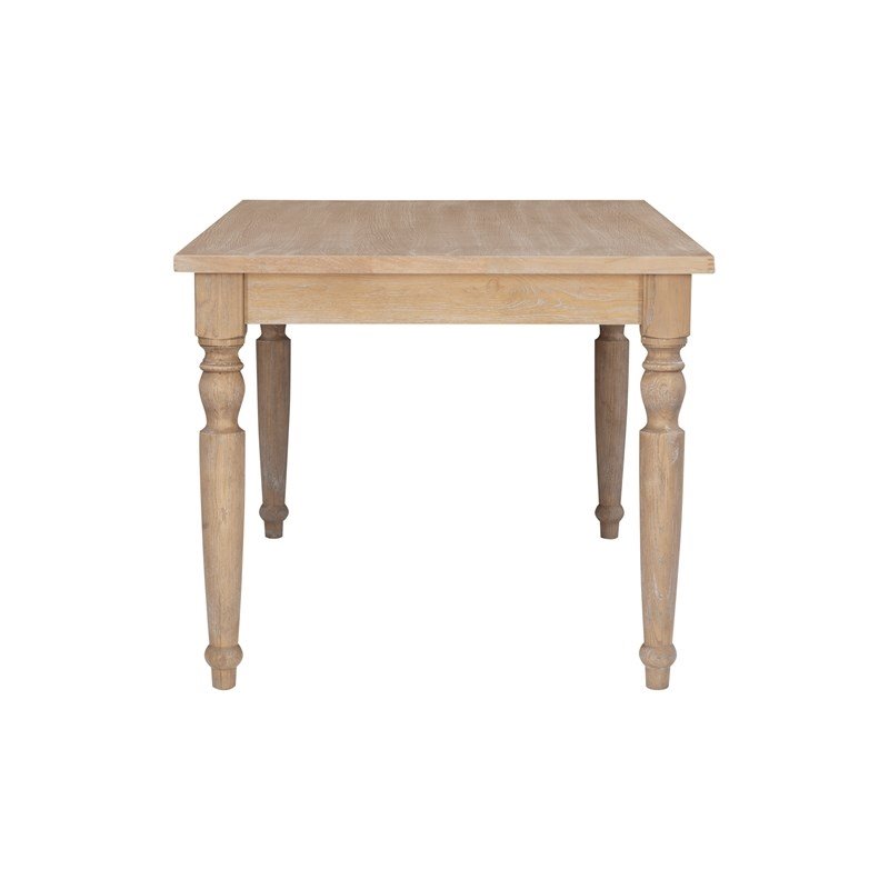 Riverbay Furniture Transitional Wood Dining Table in Light Natural Brown