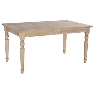 Riverbay Furniture Transitional Wood Dining Table in Light Natural Brown