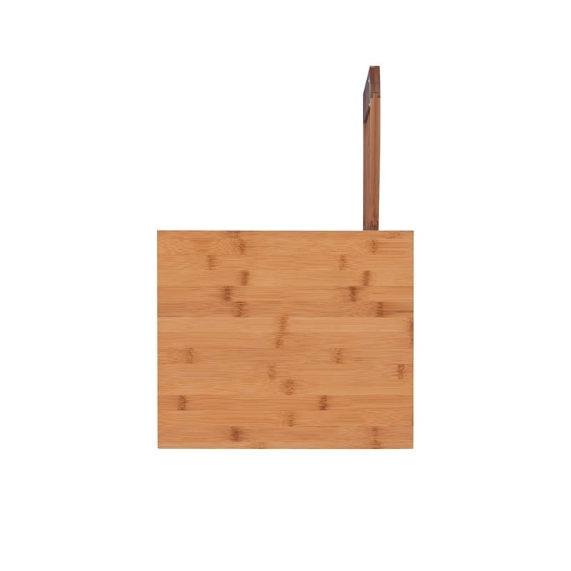 Riverbay Furniture Transitional Bamboo Tower with 5 Spacious Shelves in Brown