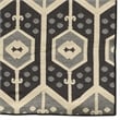 Riverbay Furniture 5' x 8' Hand Woven Wool Rug in Black and Gray
