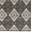 Riverbay Furniture 5' x 8' Hand Woven Wool Rug in Black and Gray