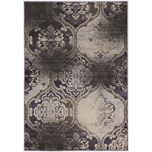 Riverbay Furniture 5' x 7'6&quot Rug in Beige and Blue