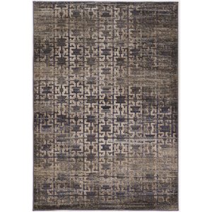 Riverbay Furniture 8' x 10'4&quot Maze Blue Rug in Beige and Navy