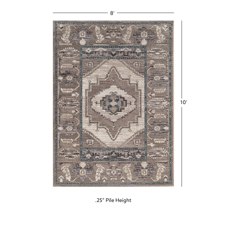 Riverbay Furniture 8' x 10' Rug in Gray and Blue