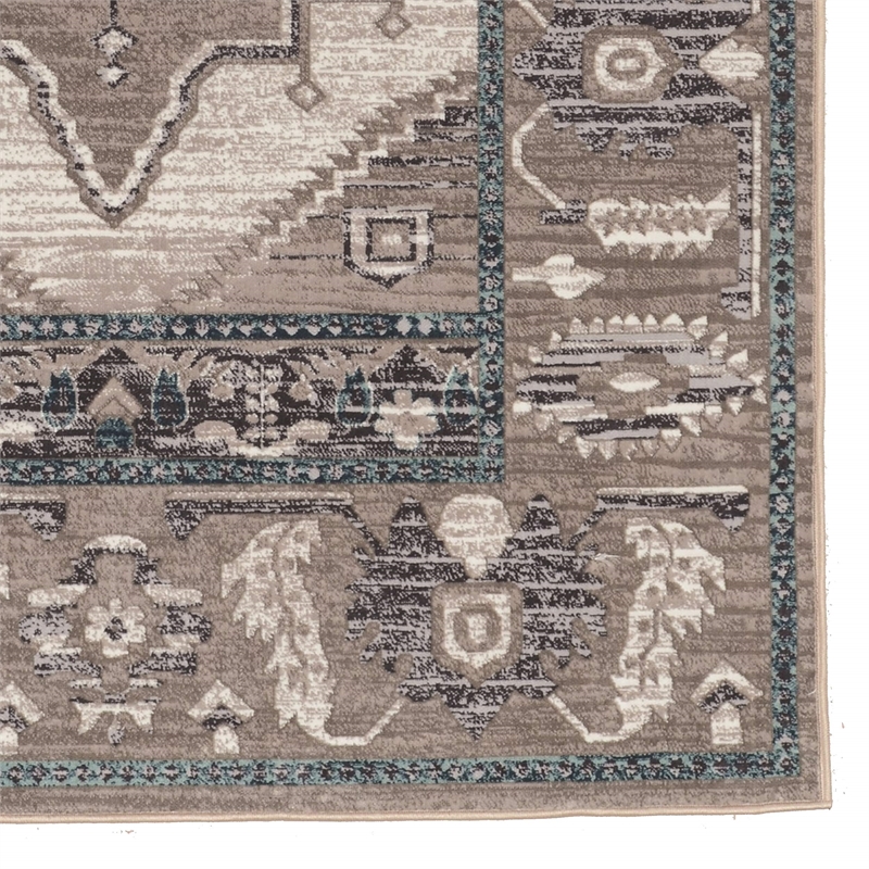 Riverbay Furniture 9' x 12' Rug in Gray and Blue