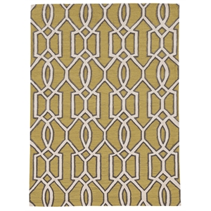 Riverbay Furniture 5' x 7' Hand Tufted Rug in Cream and Yellow