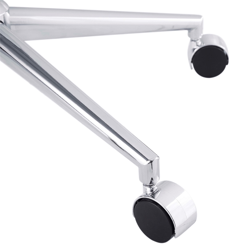 Riverbay Furniture Transitional Faux Fur Fabric Swivel Office Chair in Pink