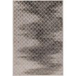 Riverbay Furniture 8' Round Zig Zag Rug in Gray and Black