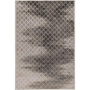 riverbay furniture 5' x 7'6&quot zig zag rug in gray and black