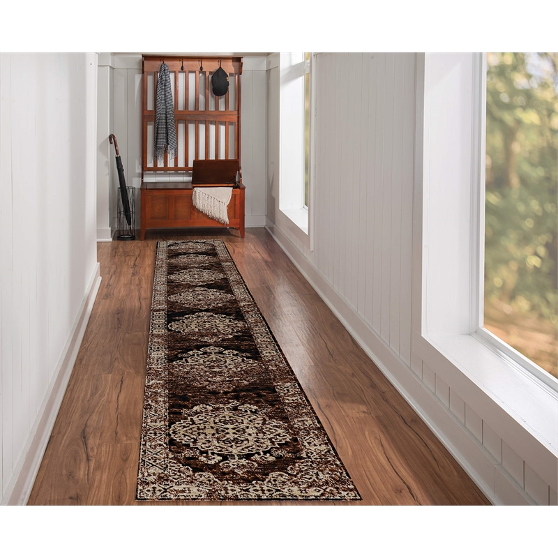 Riverbay Furniture 2' x 10' Runner Rug in Beige